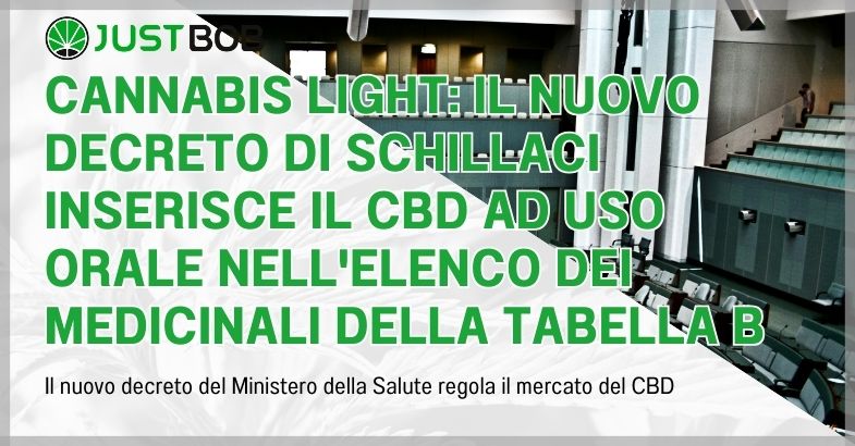 Cannabis light: il nuovo decreto di Schillaci